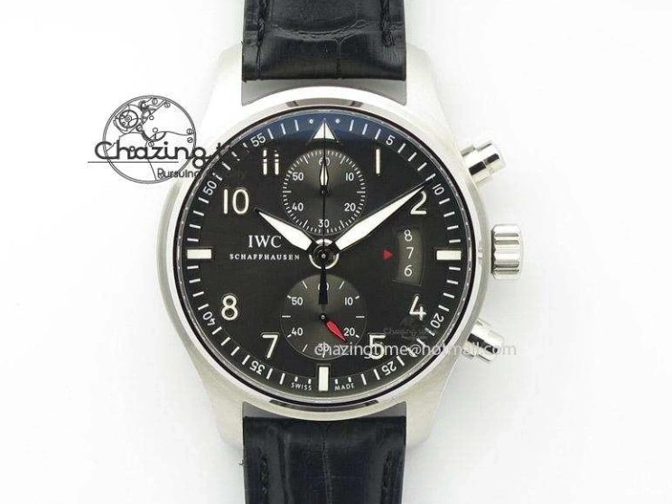 MIROTIME 0203 Pilot Top Gun IW326901 M+F 1:1 Best Edition Black Dial on Black Rubber Strap A SportInspired 6999